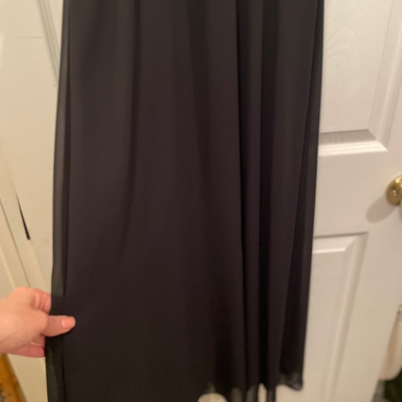 Vintage Patra Black and Silver Sleeveless Maxi Dress V-Neck - Picture 8 of 12